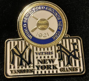 NEW YORK YANKEES VS NEW YORK GIANTS 1921 WORLD SERIES COMMEMORATIVE PIN - Picture 1 of 1