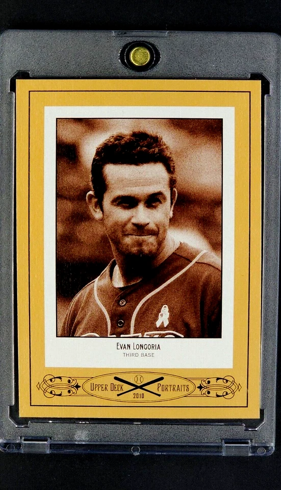 2010 UD Upper Deck Portraits SE-86 Evan Longoria Tampa Bay Rays Baseball Card - Image 1 of 4