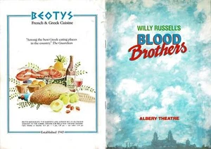 1988 Willy Russell's BLOOD BROTHERS Albery Theatre Program Programme London - Picture 1 of 4
