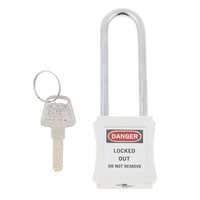 Brand New Safety Security Lockout Padlock, White2, Premium, Easy to Carry