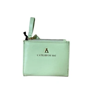 L'Atelier du Sac PORTAFOGLI donna 2 zip PICCOLO 6 CARD + monete COLORS IVY - Imagen 1 de 9