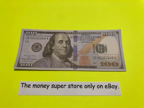 THE BRAND NEW US $100 ONE HUNDRED DOLLAR BILL PLAY MONEY CASH CURRENCY ITEM #80 Cover