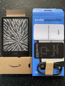 Amazon Kindle Paperwhite Signature Edition Black 32 GB 11th gen 2021 u1 - Picture 1 of 3