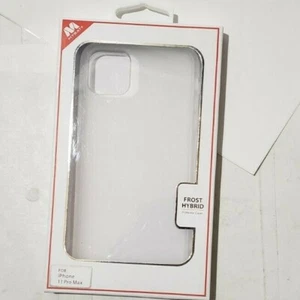 For Apple iPhone 11 Pro Max Clear White Hard TPU Hybrid Plastic Case - Picture 1 of 2