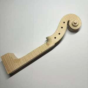 Ahorn Stradivari 4/4 Geigenkopf Hals Tiger Holz flammend breiter Streifen - Bild 1 von 6