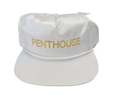 HUF PENTHOUSE HAT CAP SATIN WHITE GOLD EMBROIDERY NEW - Изображение 1 из 4