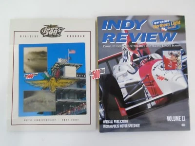 2001 Indianapolis 500 85th Running Program & Indy Review Yearbook Castroneves - Image 1 of 4