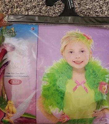 Костюм детский Disney Tinkerbell Tink Fairy Green Shrug Boa 1 шт. зеленый тюль - Изображение 1 из 4