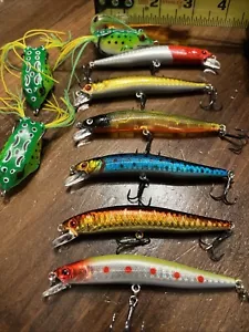 jerkbaits fishing lures Floating Rattle Plus Topwater Frogs 🐸 (9) - Picture 1 of 4