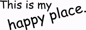 This Is My Happy Place 7,5 x 22: arte de pared motivador e inspirador - Imagen 1 de 5
