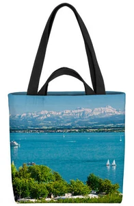 Bodensee Tasche See Konstanz Friedrichshafen Weinberge Boote Schiffe Alpen Rhe