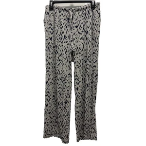 NWT SIZE M SOMA COOL NIGHTS WIDE LEG ANKLE PAJAMA PANTS HEATHER GRAY OPAL - Picture 1 of 3