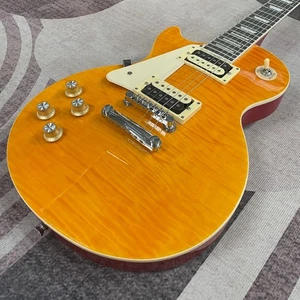 ORANGE LEFT HAND Electric Guitar 6 String HH Free Ship - Picture 1 of 5