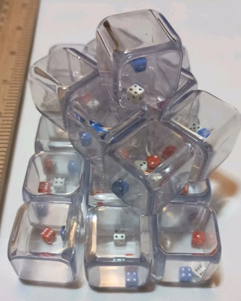 3 In A Cube - Triple Dice Die - Board Game - Lot Of 22 - Image 1 of 2