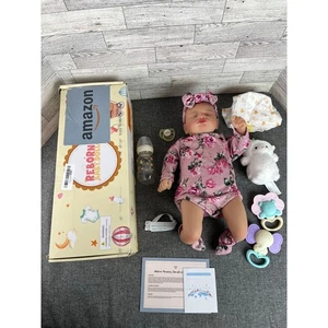 Reborn Baby Girl BAMBOLA NEONATA DI LUSSO 16 pollici set completo accessori realistici - Foto 1 di 10