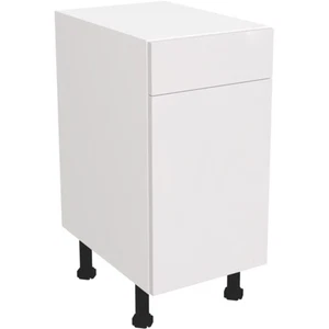 Fully Assembled Kitchen 400mm Drawer Line Base Unit With Gloss White Doors - Picture 1 of 3