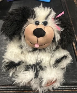Peluche cane cucciolo Xavier Roberts opere d'arte originali Appalachi 2007 nero bianco - Foto 1 di 5