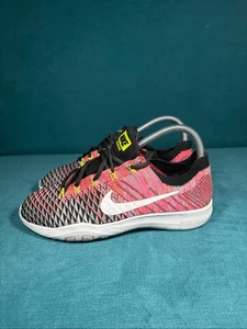 Nike Free Run Flyknit 2 Deadly Rose Damengröße 6,5 pink schwarz - Bild 1 von 8