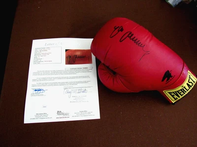 MAX SCHMELING BOXING HEAVYWEIGHT CHAMPION HOF SIGNED AUTO EVERLAST GLOVE JSA LOA - Image 1 of 4