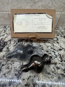 CAJA de 2 remates de varilla de cortina de bronce envejecido Pottery Barn PB Parker Urn Lt 4 pulgadas nuevo - Imagen 1 de 3