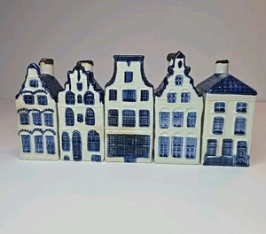 KLM Delft Blue Houses lotto 5 set da collezione sigillati non vuoti Holland Rynebend vintage - Foto 1 di 24