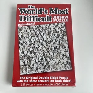 Worlds Most Difficult Dalmatians 529 Pieces Jigsaw Puzzle Double Sided New - Picture 1 of 9