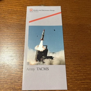 VTG LTV Missiles & Electronics: Army NATO TACMS Military Weapons Brochure - Picture 1 of 2