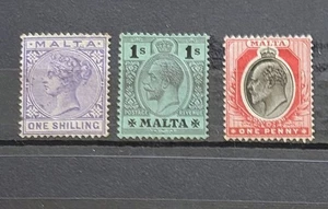 Malta 1885-1904 some better values MNG - Picture 1 of 1