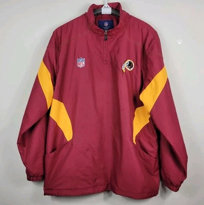 Pullover Washington Redskins NFL Fútbol Reebok On Field Cuarto Cremallera Para Hombres 2XL Foto 1 de 4