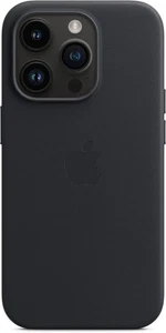 Apple iPhone 14 Pro Max Mitternachtsschwarz Leder MagSafe Case mit Belkin UltraGlass - Bild 1 von 12