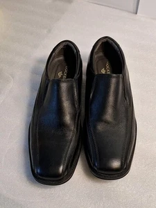 Dockers Mens 7M Loafers Slip On Dress Shoes Black Work Leather Style - Picture 1 of 7
