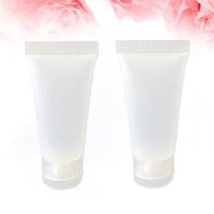 Botellas de viaje recargables de plástico de 10 ml para almacenamiento de crema de manos de tónico facial de 50 ml - Imagen 1 de 12