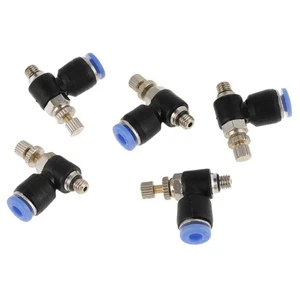 20Pcs OD 4mm Tube M5 Pneumatic Air Speed Control Valve Quick Connector PS - Picture 1 of 7
