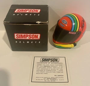 1993 Jeff Gordon Dupont Rainbow Warriors Signed 1/4 Scale Mini Helmet COA #2 - Picture 1 of 3