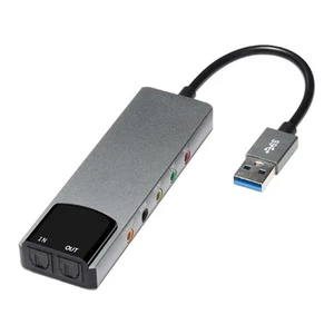 Carte Son D'Ordinateur 6 en 1, Carte Son Externe USB 5.1, Convertisseur Aud4701 - Photo 1/6