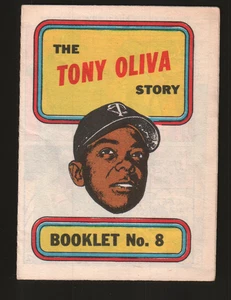 1970 Topps Booklets #8 - Tony Oliva - Minnesota Twins 70-108 - Bild 1 von 2