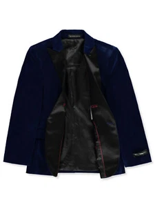 Kids World Boys' Velvet Blazer - Picture 1 of 15