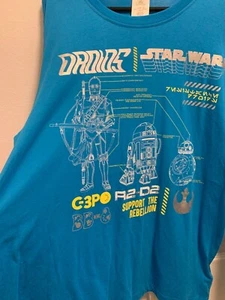 Droides Disney Star Wars Manga Larga Azul Talla L Unisex  - Imagen 1 de 4