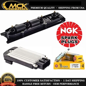 1x Ignition Coil + 4x NGK Spark Plug + 1x Module For Chevy Cavalier Chevrolet - Picture 1 of 7