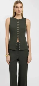 Kookai Vest - Oyster Hook Crew Eye. Size 8 - Picture 1 of 5