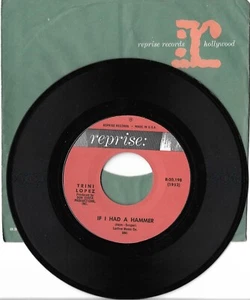 Trini Lopez: "If I Had A Hammer" / "Unchain My Heart" - EX '63 - plays NM! - Picture 1 of 1