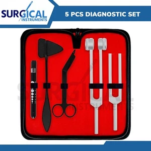 Tactical Black 5 pcs Taylor Hammer, Penlight, Scissor and Tuning Fork C128, C512 - Picture 1 of 7