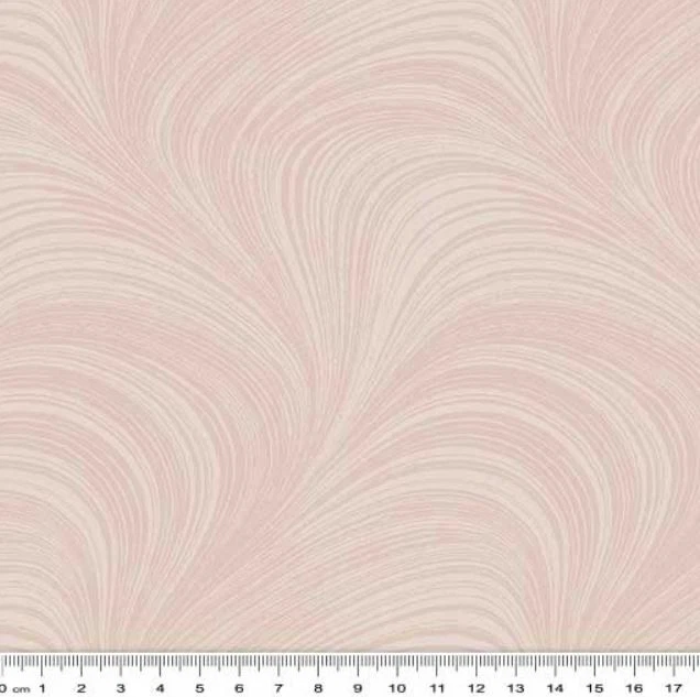 Fat Quarter - Wave Texture Pearlescent Blush Cotton Fabric - Image 1 of 1