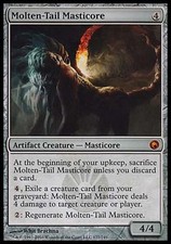 1x Molten-Tail Masticore Scars of Mirrodin MtG Magic Artifact Mythic Rare 1 x1