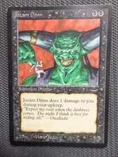 Magic the Gathering MTG Arabian Nights Juzam Djinn Black Creature MP