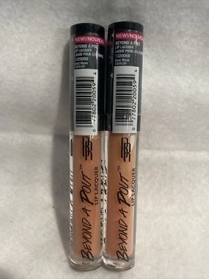 Lot Of 2 Black Radiance Beyond A Pout Lip Laquer #1320059 Heat Wave - Image 1 of 3