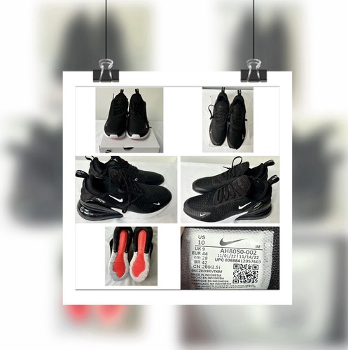 Taglia 9 Nike Air Max 270 Nero Bianco