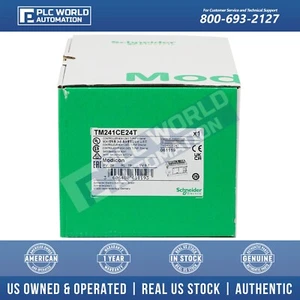Schneider Electric TM241CE24T Modicon M241, PNP Transistor Outputs, Brand New - Picture 1 of 6