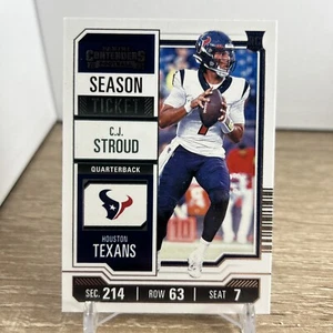 2023 Panini Contenders CJ Stroud RC Season Ticket #40 Houston Texans - Bild 1 von 2