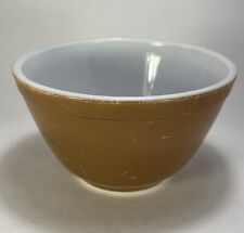 VINTAGE 1960's PYREX TOWN & COUNTRY BROWN 1 1/2 PT NESTING MIXING BOWL #401